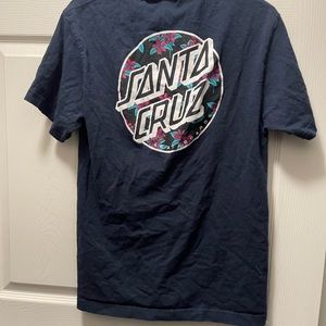 Santa Cruz floral navy blue shirt